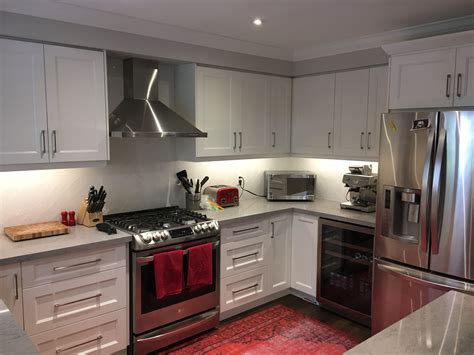 white recessed panel cabinets with stainless steel appliances|white kitchens with stainless steel cabinets.